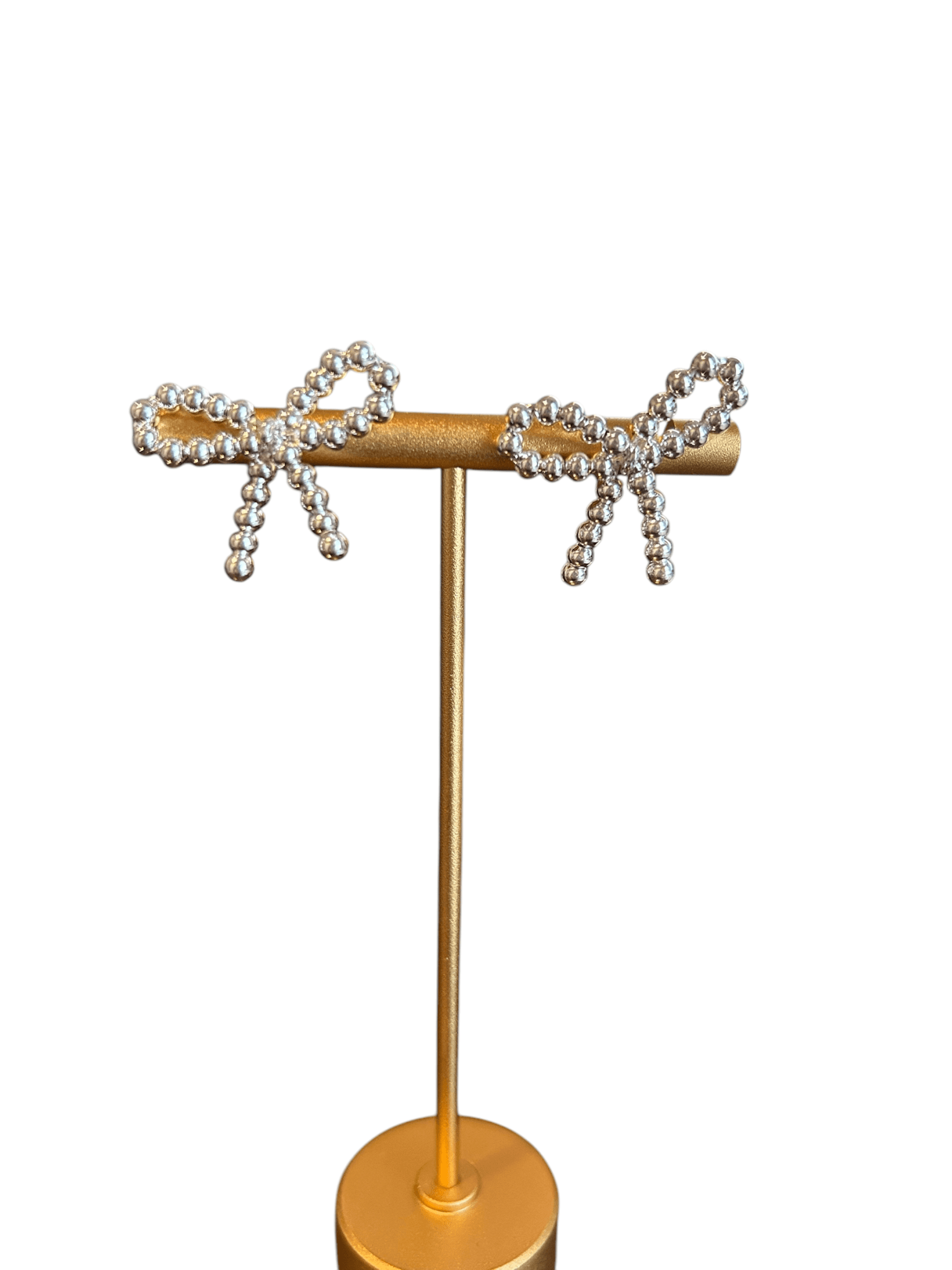 Bow Earrings - Sliver - Anderson Ave boutique