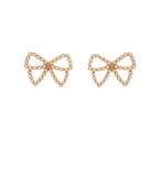 Bow Shaped Pearl Earrings - Anderson Ave boutique