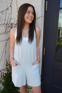 BreezeLite Beach Cover - Up / Romper – Baby Blue - Anderson Ave boutique
