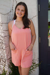 BreezeLite Beach Cover - Up /Romper – Coral - Anderson Ave boutique