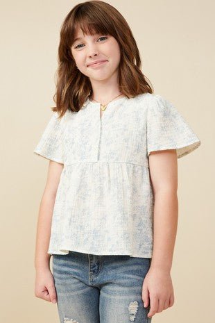 Breezy Bloom Flutter Sleeve Top - Anderson Ave boutique