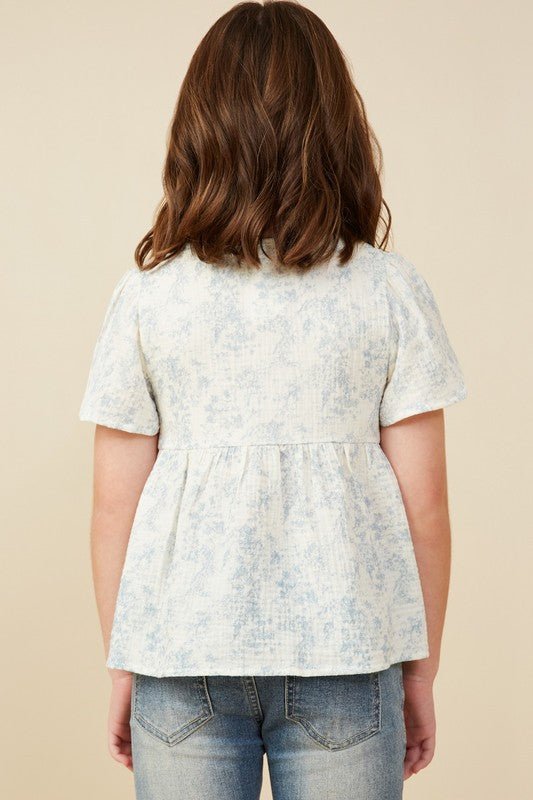 Breezy Bloom Flutter Sleeve Top - Anderson Ave boutique