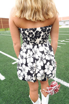 Bubble Hem Mini Dress – Black & White - Anderson Ave boutique
