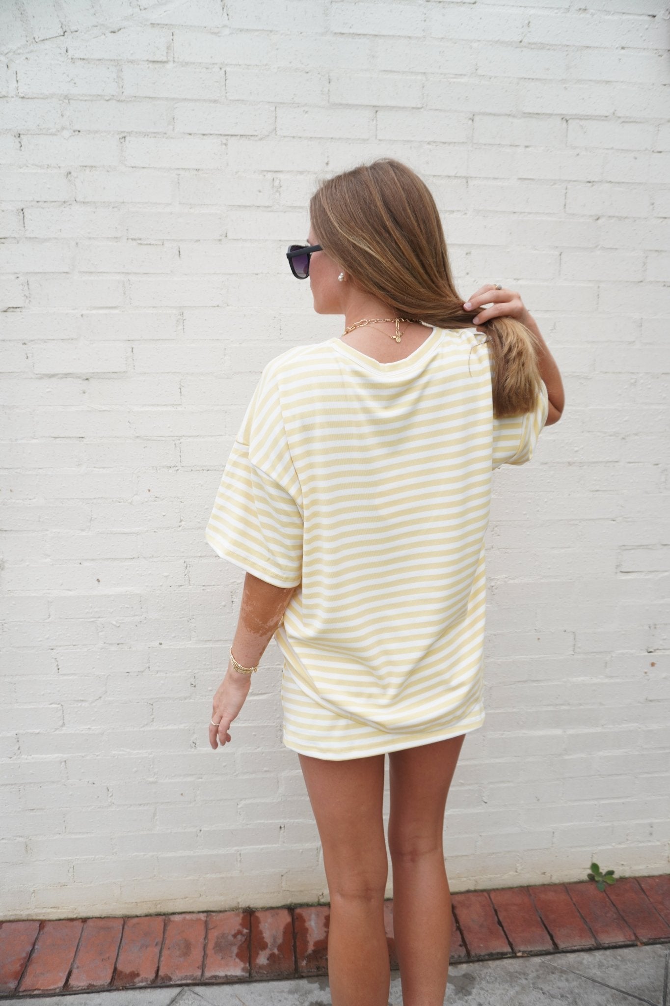 Butter Yellow Mid Rise Skort Set - Anderson Ave boutique