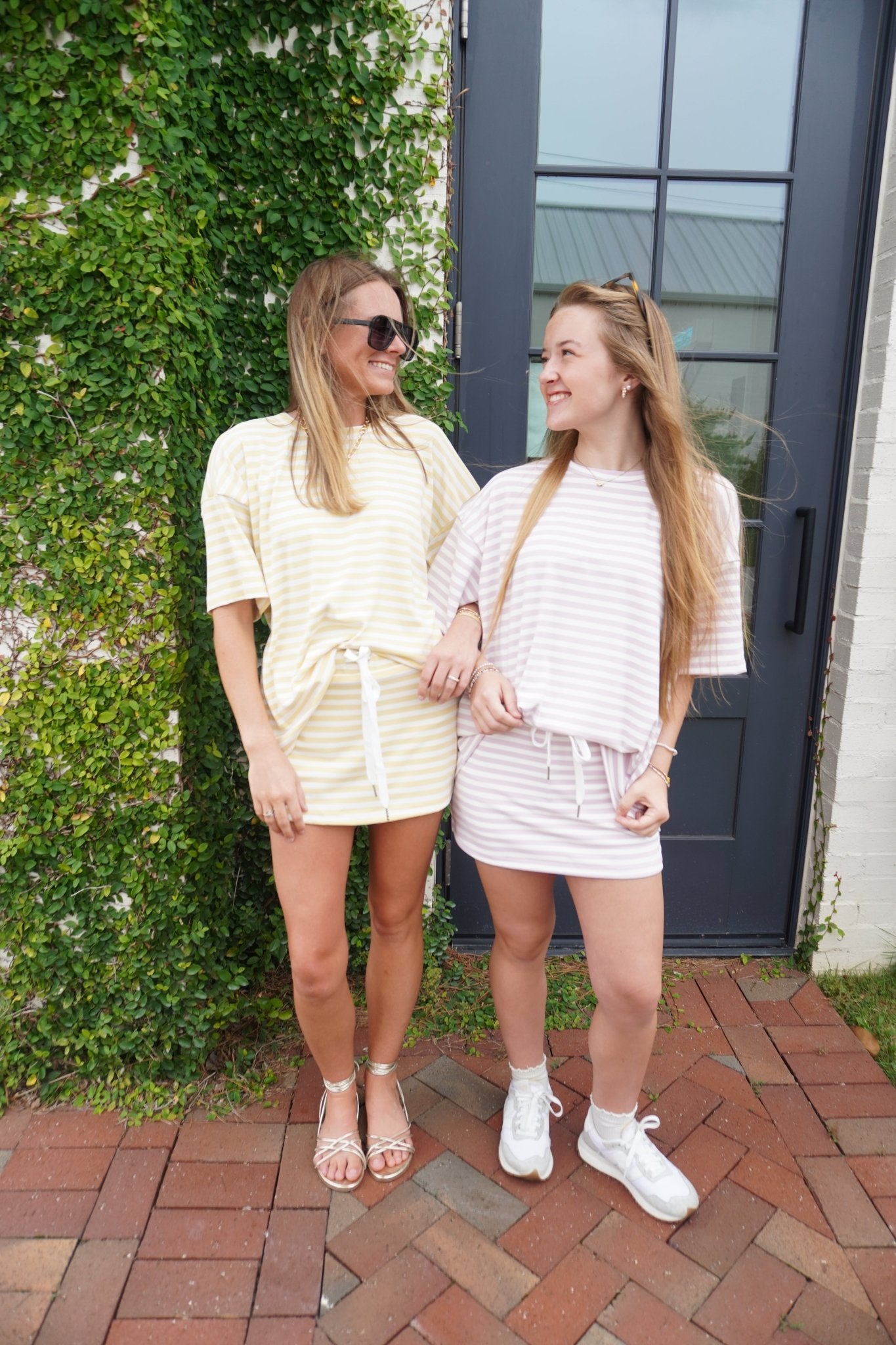 Butter Yellow Mid Rise Skort Set - Anderson Ave boutique