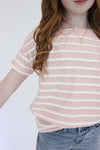 Caroline Stripped Shirt - Pink - Anderson Ave boutique