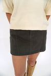 Charcoal Denim Skort - Anderson Ave boutique