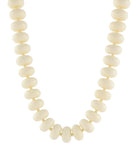 Chunky Cream Beaded Collar Necklace - Anderson Ave boutique