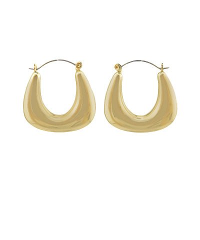 Chunky Gold Hoop Earrings - Anderson Ave boutique