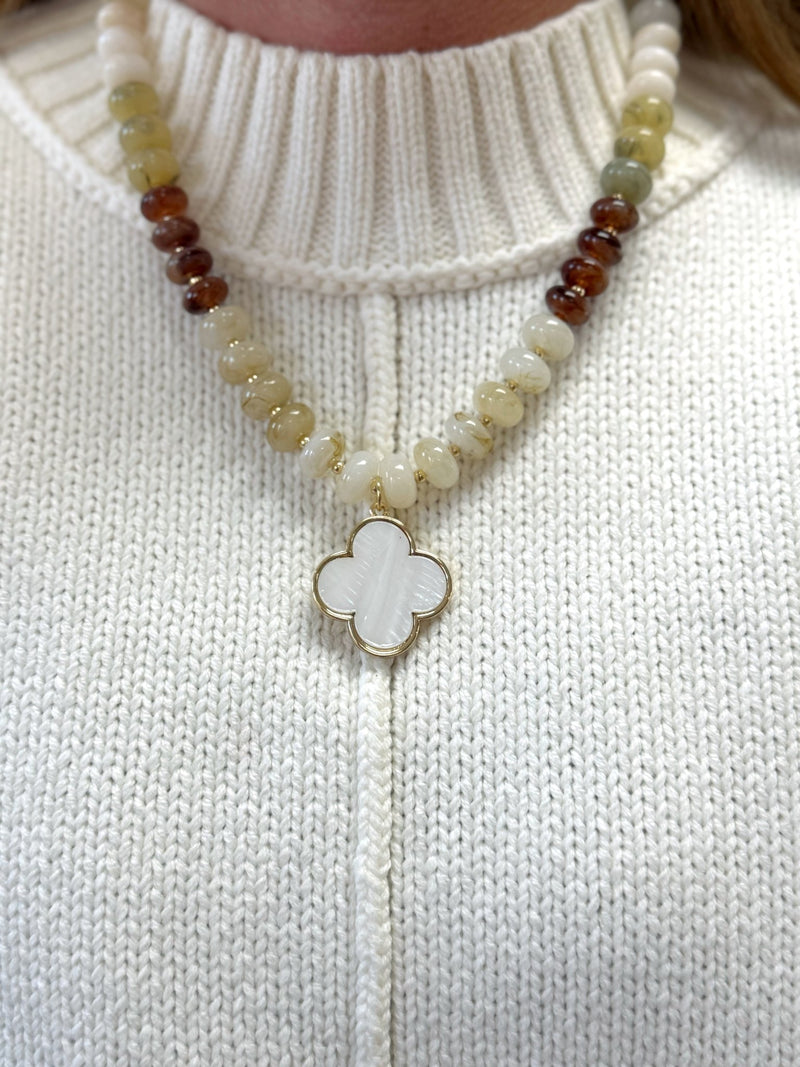 Claire Layered Gold Pendant Necklace - Anderson Ave boutique