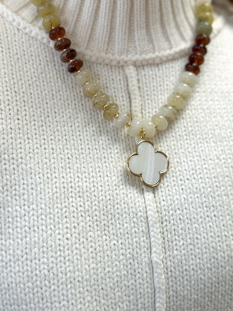 Claire Layered Gold Pendant Necklace - Anderson Ave boutique