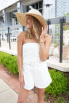 Coastal Breeze Romper - White - Anderson Ave boutique