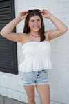 Coastal Breeze Strapless Top - Anderson Ave boutique