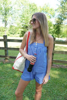 Coastal Stripe Set - Cobalt Blue / White - Anderson Ave boutique