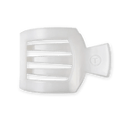 Coconut White Medium Flat Square Hair Clip - Anderson Ave boutique