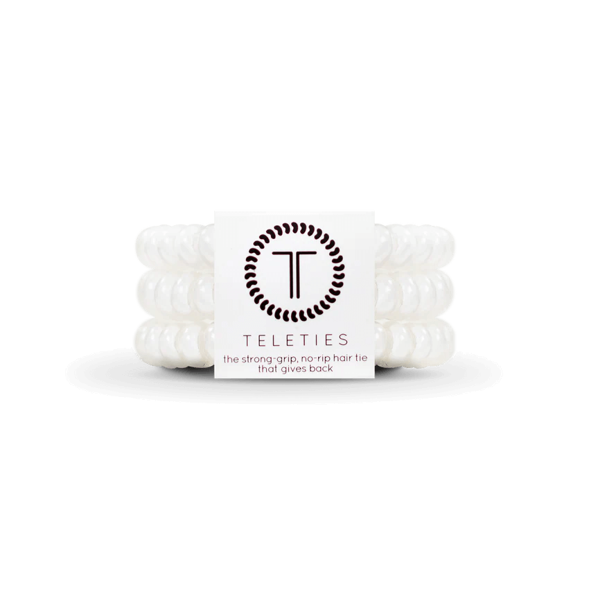 Coconut White Small hair - tie - Anderson Ave boutique