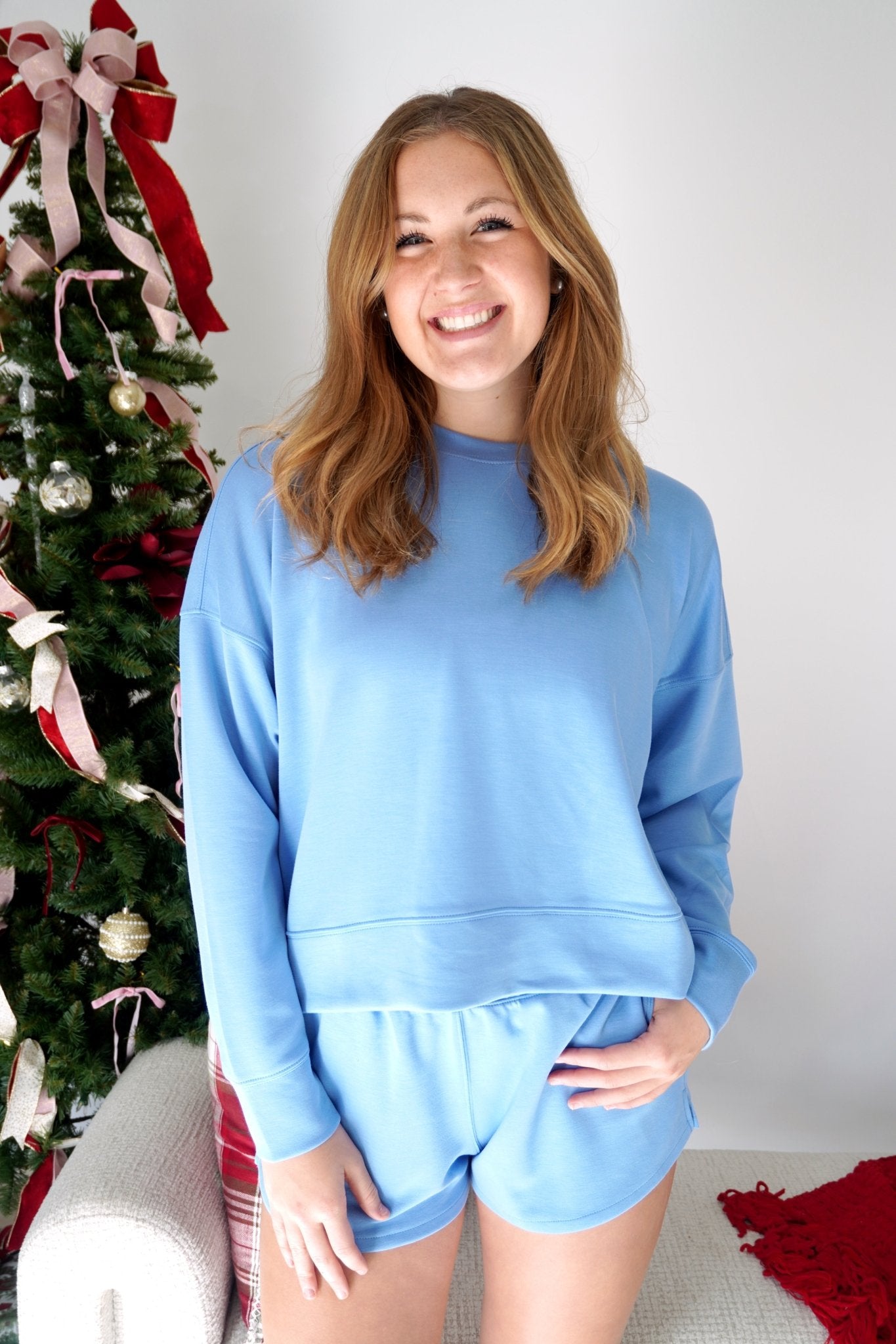 Cozy Scuba Lounge Set – Blue - Anderson Ave boutique