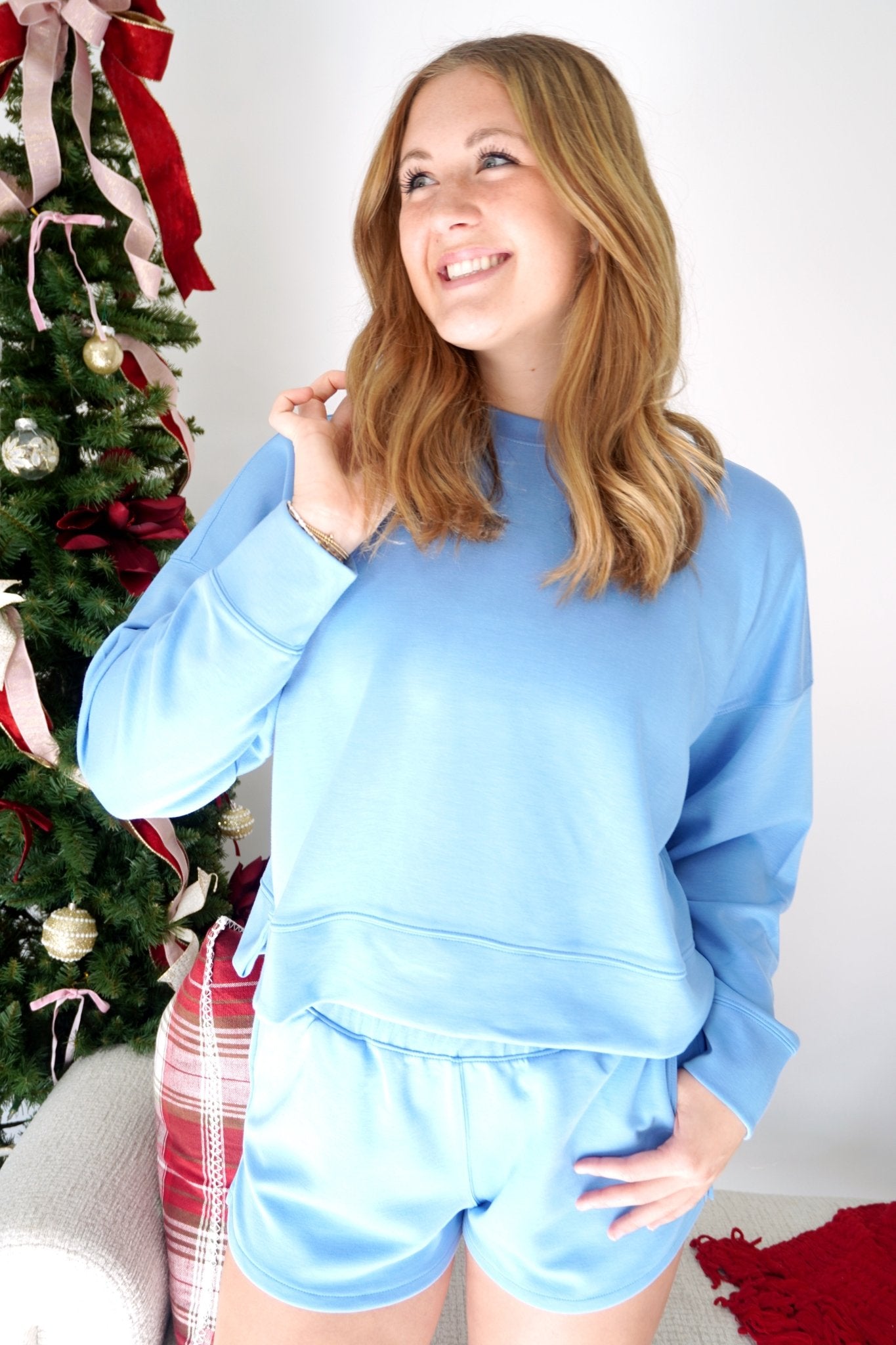 Cozy Scuba Lounge Set – Blue - Anderson Ave boutique