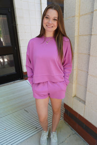 Cozy Scuba Lounge Set - Mauve - Anderson Ave boutique