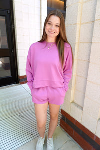 Cozy Scuba Lounge Set - Mauve - Anderson Ave boutique