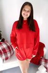Cozy Scuba Lounge Set – Red - Anderson Ave boutique