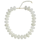 Cream Chunky Beaded Statement Necklace - Anderson Ave boutique