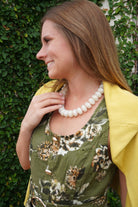 Cream Chunky Beaded Statement Necklace - Anderson Ave boutique