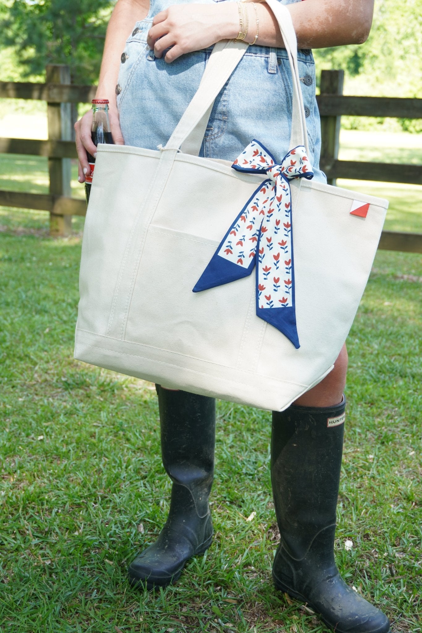 Cream / Cream Heavyweight Canvas Boat Tote – Medium Size - Anderson Ave boutique