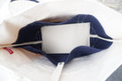 Cream / Navy Heavyweight Canvas Boat Tote – Medium Size - Anderson Ave boutique