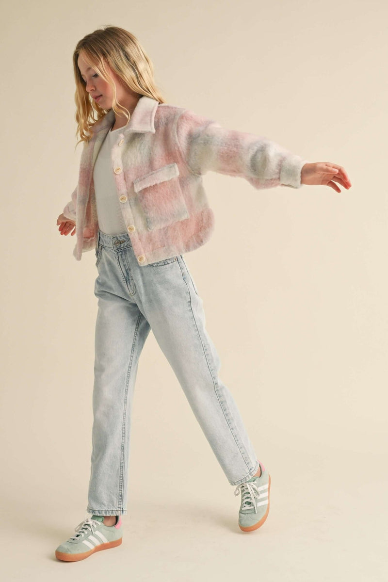 Cropped Cotton Candy Jacket - Anderson Ave boutique