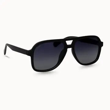 Cruz - Unisex Aviator Sunglasses – Polarized Hair - Friendly - Black - Anderson Ave boutique