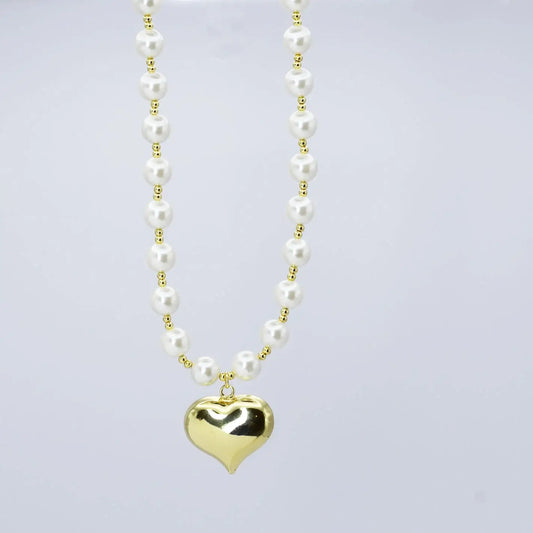 Oh My heart Chunky Puffy Heart Necklace