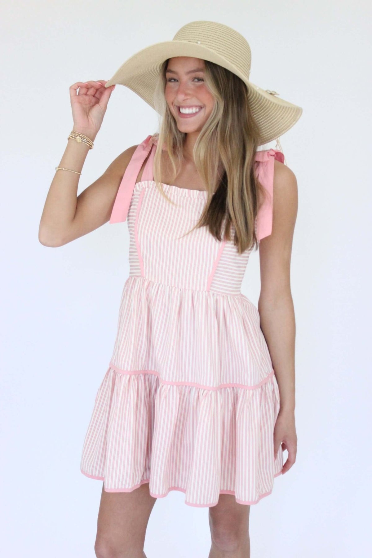 Daisy Flower Pearl Floppy Sun Hat - Anderson Ave boutique
