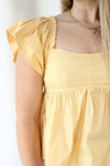 Daisy Ruffle Top - Yellow - Anderson Ave boutique