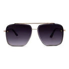 Dallas - Women's Modern Aviator Sunglasses - Black - Anderson Ave boutique