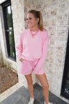 Dark Pink Cozy Lounge Set - Anderson Ave boutique