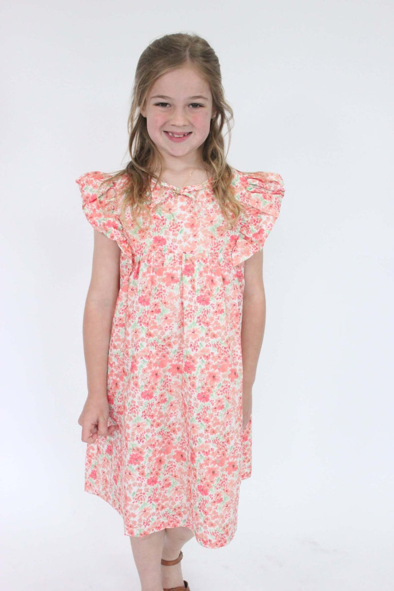 Dasiy Floral Tie Dress - Anderson Ave boutique