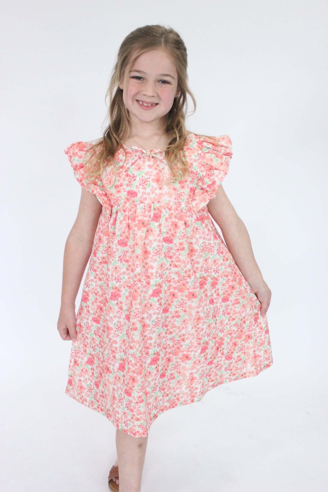 Dasiy Floral Tie Dress - Anderson Ave boutique