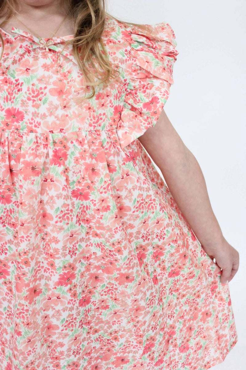 Dasiy Floral Tie Dress - Anderson Ave boutique