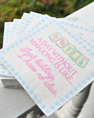 Day Without Mahjong Cocktail Napkins - Anderson Ave boutique