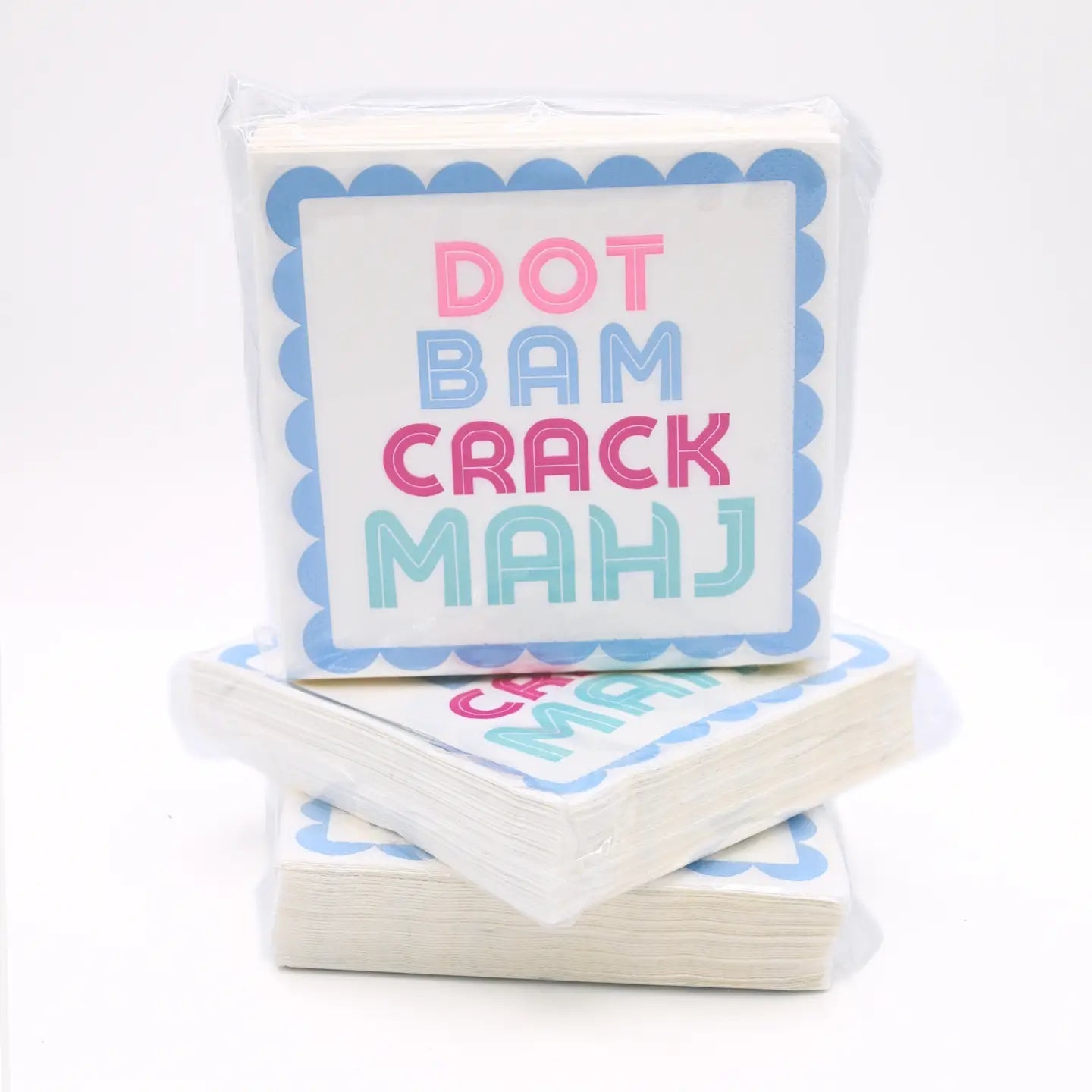 Dot Bam Crack Mahj Cocktail Napkins - Anderson Ave boutique