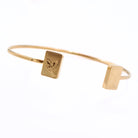 Double Sparrow Gold Mahjong Bangle Bracelet - Anderson Ave boutique