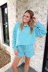 Dusty Teal Cozy Lounge Set - Anderson Ave boutique