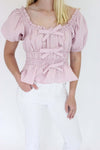 Elegance Peplum Top - Purple - Anderson Ave boutique