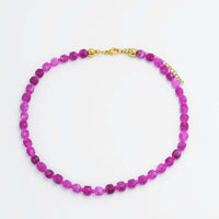 Fuchsia Gemstone Necklace - Anderson Ave boutique