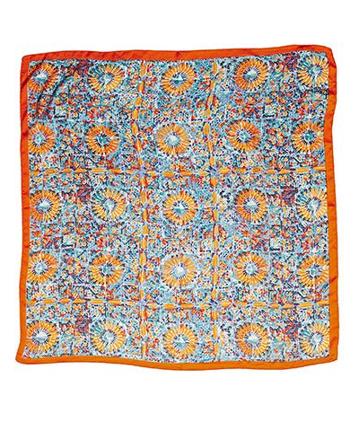 Game Day Glow Silk Scarf - Orange - Anderson Ave boutique
