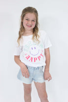 Girls’ Feelin’ Happy Graphic Tee - Anderson Ave boutique