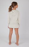 Girls Pullover Hoodie And Skort - Set Heather Gray - Anderson Ave boutique