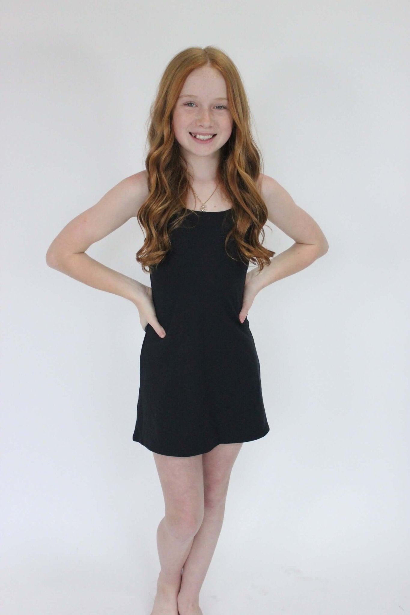 Girls Tennis Dress - Black - Anderson Ave boutique