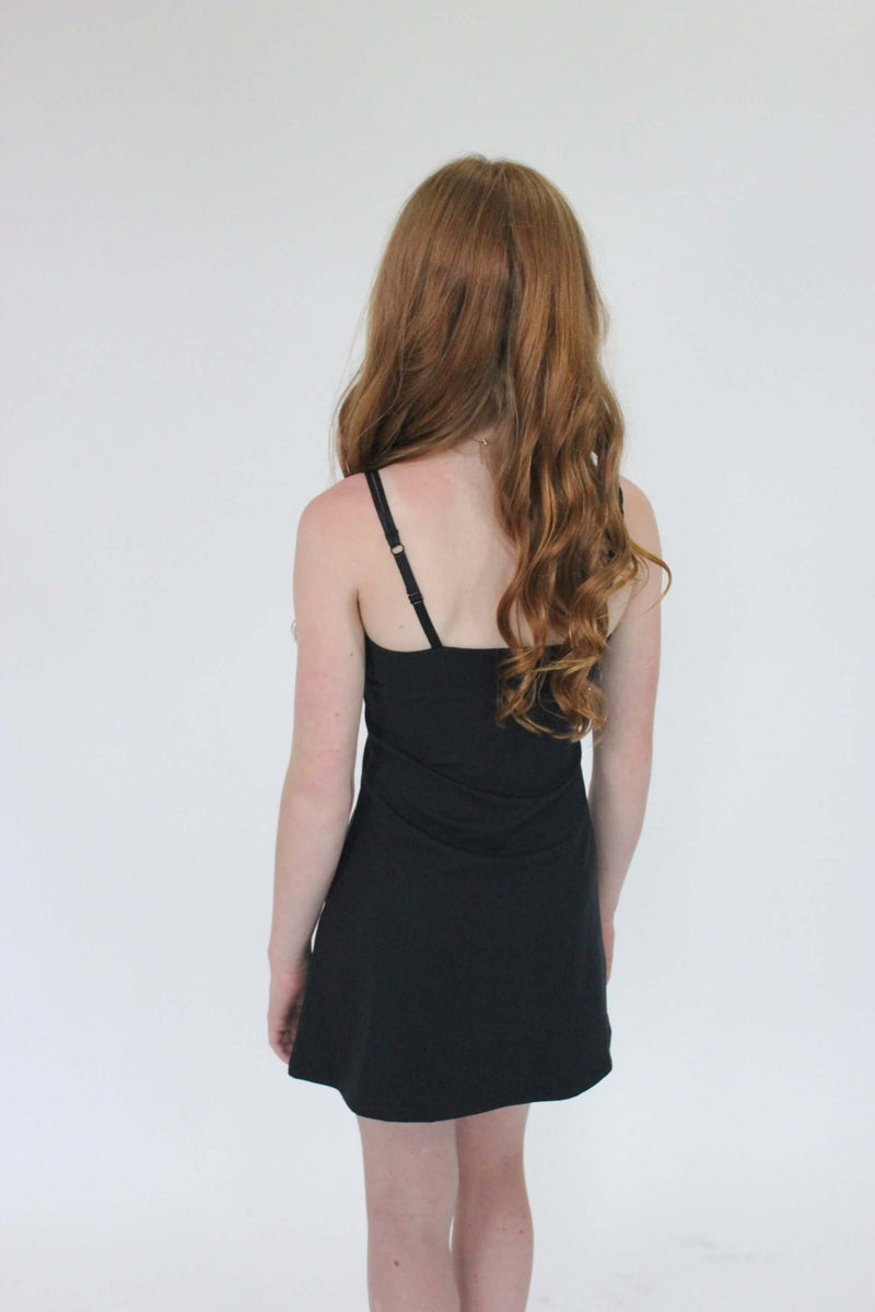 Girls Tennis Dress - Black - Anderson Ave boutique